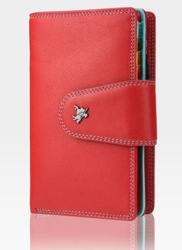 Visconti Dámská kožená peněženka Mulikolor SP30 Červená