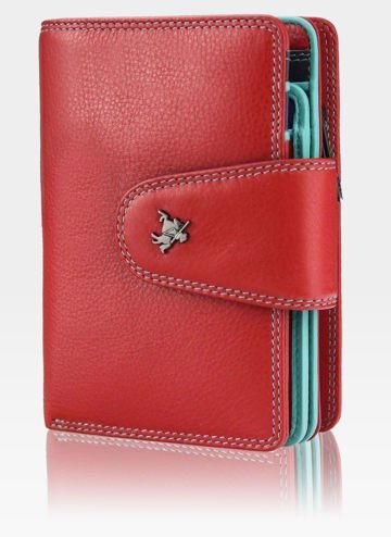 Visconti Dámská kožená peněženka Mulikolor SP31 Červená