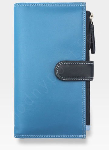 Visconti Dámská kožená peněženka RAINBOW RB100 Modrá Multi