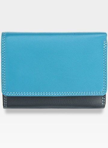 Visconti Dámská kožená peněženka RAINBOW RB39 Modrá Multi