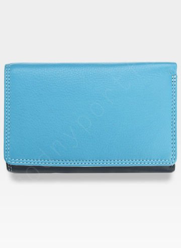 Visconti Dámská kožená peněženka RAINBOW RB43 Modrá Multi