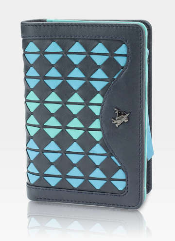 Visconti Dámská vícebarevná kožená peněženka BR-75 Modrá