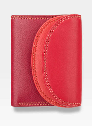Visconti Malá dámská kožená peněženka RB126 Červená Multi