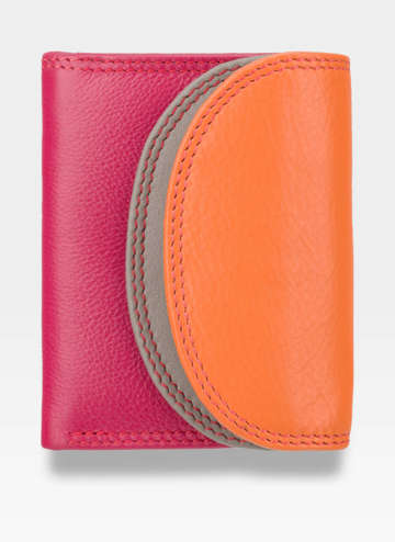 Visconti Malá dámská kožená peněženka RB126 RB126 Oranžový multi