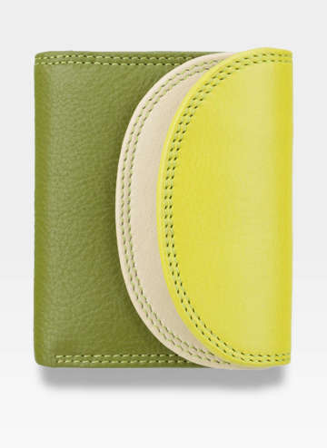 Visconti Malá dámská kožená peněženka RB126 Zelená Multi
