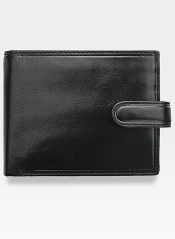 Visconti Pánská italská kožená peněženka MONZA MZ5 Černá RFID