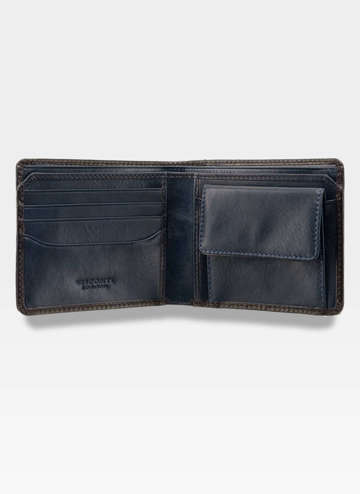Visconti Pánská kožená peněženka AT-60 Modrá RFID Tap&amp;Go