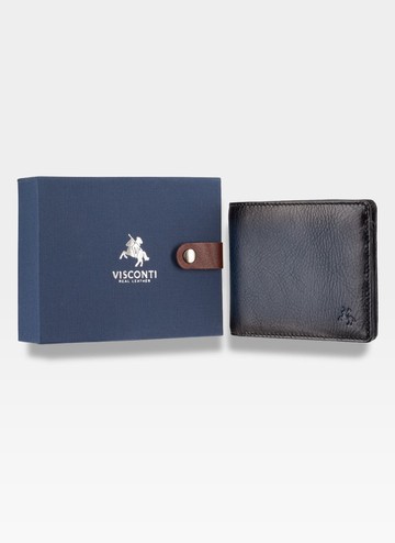 Visconti Pánská střední kožená peněženka AT58 Modrá