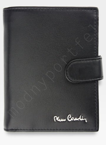 Zapínaná pánská peněženka Pierre Cardin Kožená černá Tilak09 331A RFID Box