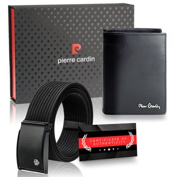Módní pánská kožená peněženka Pierre Cardin RFID Strap Strap Certificate