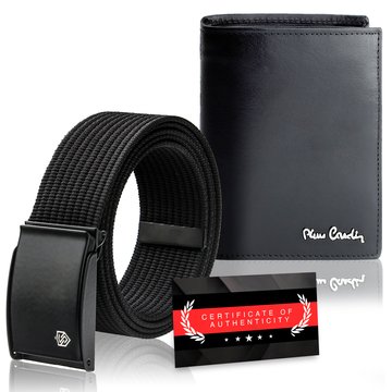 Dárková sada Kožená peněženka Pierre Cardin RFID Popruh STEVENS Certifikát