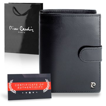 Pierre Cardin Vertikální peněženka RFID v dárkové tašce z přírodní kůže a certifikátem