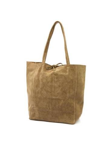 Dámska kožená kabelka A4 Shopper Taupe PATRIZIA 419-013-05 Shoulder