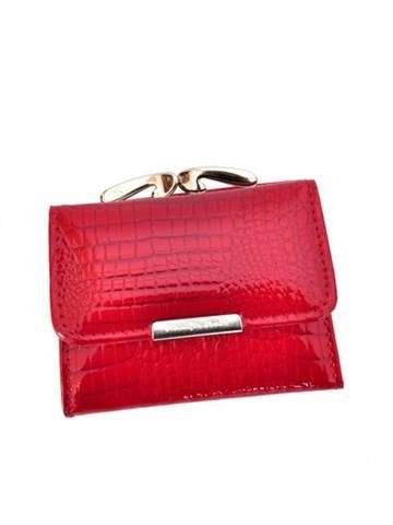 Jennifer Jones Dámska kožená peňaženka 5287-2 Red Classic
