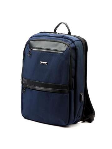 Námořnická modrá B.Cavalli BC1326 unisex městský batoh A4 se šlemi pro volný čas