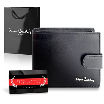 Pierre Cardin Pánská kožená peněženka s ochranou RFID a elegantní kabelkou a certifikátem