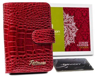 Dámská kožená peněženka se zapínáním - Peterson