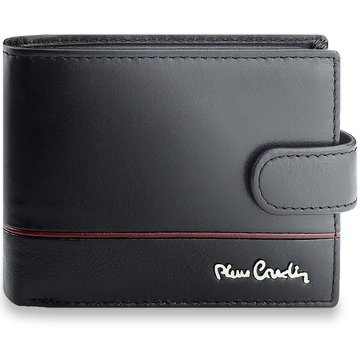 Pierre Cardin Pánská kožená peněženka černá horizontální YS602 323A s ochranou RFID