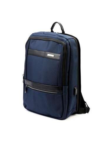 Batoh tmavě modrý B.Cavalli BC1325 unisex městský velký A4 na kšandách