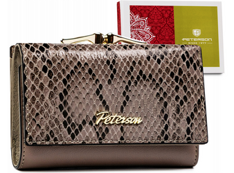 Dámská kožená peněženka se vzorem hadí kůže - Peterson