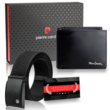 Sada dárkových krabiček Peněženka Pierre Cardin RFID Popruh Popruh STEVENS Certifikát