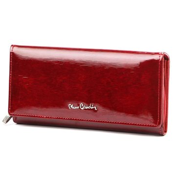 Pierre Cardin 05 LINE 106 Dámská Peněženka z Přírodní Kůže Červená Velká Poziomá Orientace
