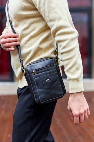 Pánská kožená taška do práce - Peterson