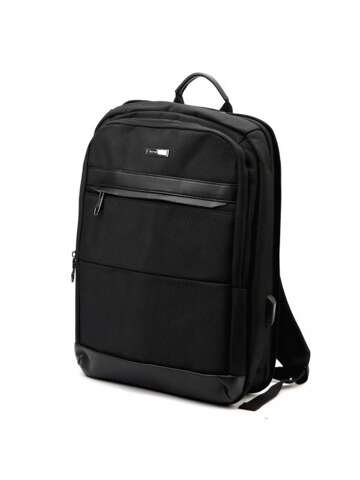 Černý unisex městský batoh B.Cavalli BC1323 velký s popruhy A4