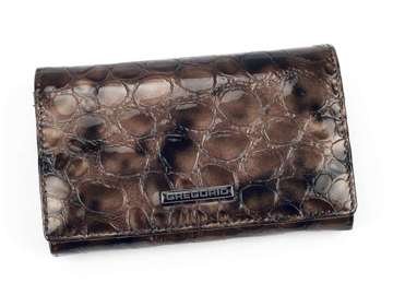 Dámska peňaženka Gregorio FZ-101 z prírodnej jaseňovej kože strednej veľkosti a horizontálnej orientácie