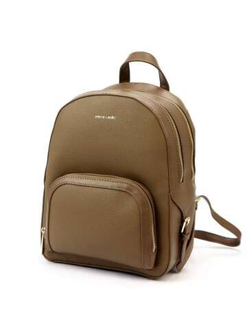 Pierre Cardin 86448 MS152 dámský městský batoh s popruhy v eco taupe barvě