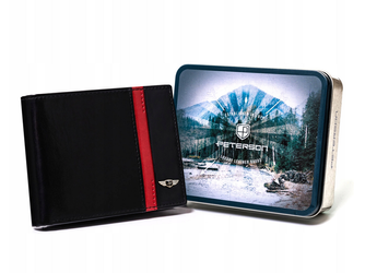 Pánská kožená peněženka v horizontální orientaci - Peterson