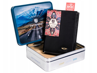 Pánská kožená peněženka RFID - Peterson