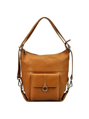 Dámska kožená kabelka A4 PATRIZIA 19-001 camel-2