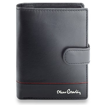 Pierre Cardin YS605 326A Čierna kožená vertikálna pánska peňaženka RFID SECURE