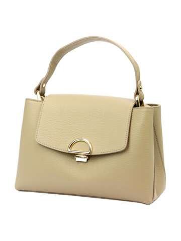 Dámska kožená kabelka Luka 24-036 Dark Beige Shoulder Bag