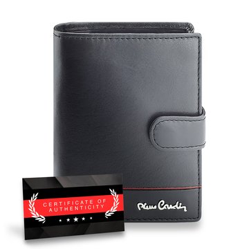 Pierre Cardin Vertikálna peňaženka RFID z prírodnej kože Certifikát