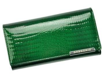 Dámská Peněženka Gregorio GF102 Velká Zelená z Přírodní Kůže s RFID Ochranou