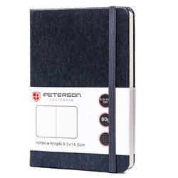 Zápisník velikosti A6 v šedé barvě s potiskem teček - Peterson