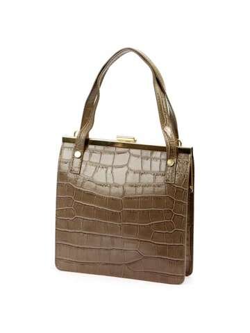 Dámská kožená kabelka Luka 19-90 COCO Taupe Taška přes rameno s nastavitelným popruhem