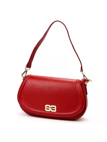 Dámska kožená kabelka Luka 24-062 DOLLARO červená