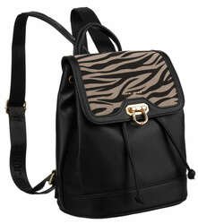 Mestský dámsky batoh s chlopňou z ekologickej kože - David Jones