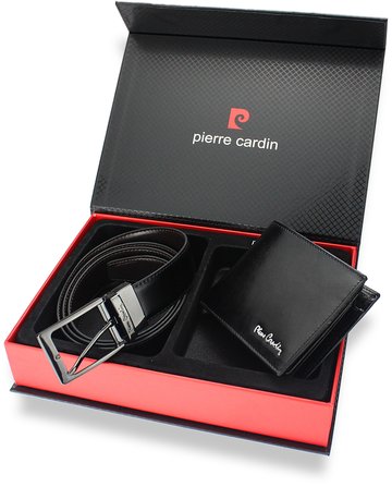 Darčeková súprava Pierre Cardin opasok a peňaženka v elegantnej darčekovej škatuľke 8806
