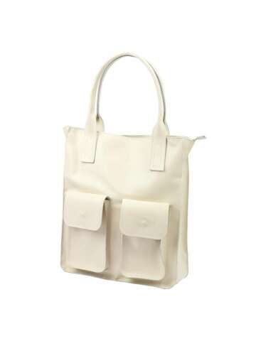 Dámska kožená kabelka A4 Gregorio 1719 (01-001) Béžová kabelka cez rameno a do ruky