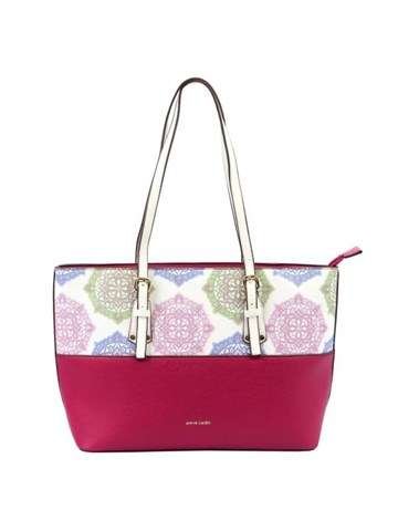 Pierre Cardin MS148 1005 Dámska kabelka z ekokože fuchsiová