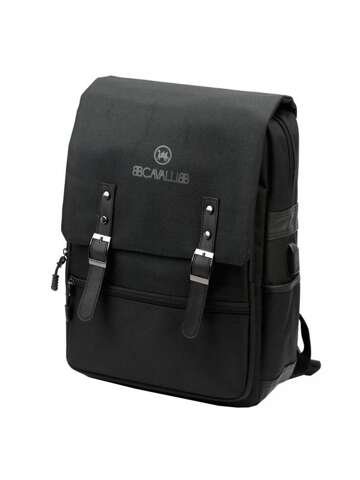 Čierny mestský batoh B.Cavalli BC1290# veľký A4 cez rameno ležérny