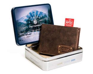 Pánská peněženka z nubukové kůže - Peterson