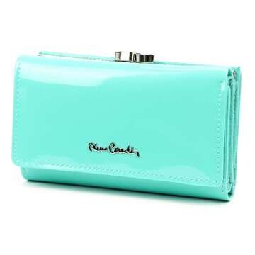 Pierre Cardin Dámská peněženka 07 SHINY 108 Kožená tyrkysová