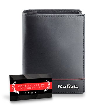 Pierre Cardin Vertikální peněženka RFID z přírodní kůže Certifikát