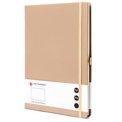 Zápisník v khaki farbe s potlačou bodiek - Peterson